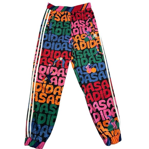Adidas Farm Rio Trackpants Womens Small Sweatpant Jogger Colorful Vibrant - Picture 1 of 12